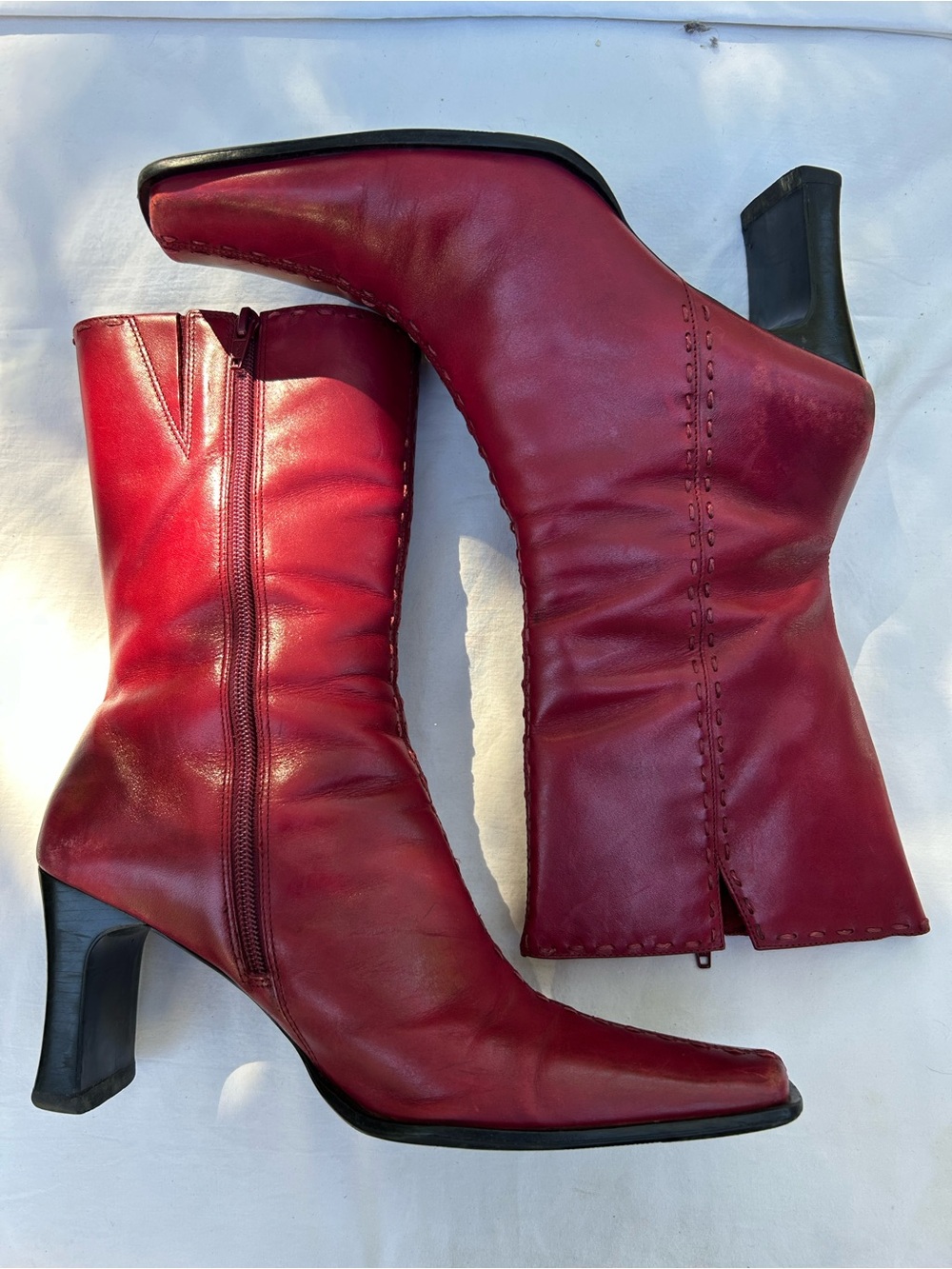 BP Nordstrom Samara Boots/Heels Color Red Women Size 10